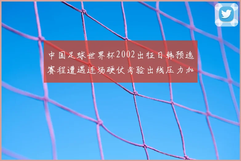 中国足球世界杯2002出征日韩预选赛程遭遇连场硬仗考验出线压力加大